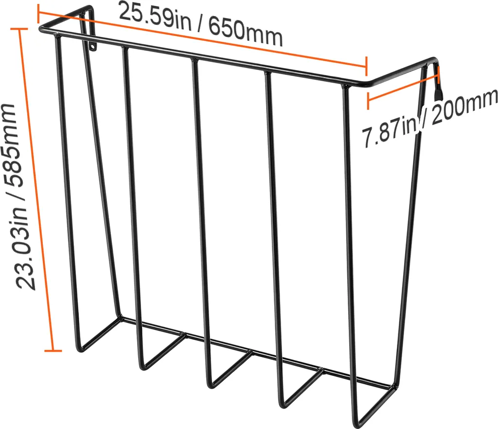 Rastrelliera VEVOR 24 Gal: Acciaio da 10mm per Bestiame - 8