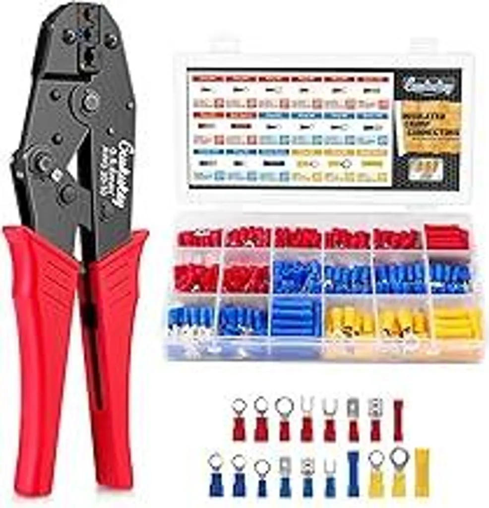 Set Pinze Crimpatrici Professionali 360 Pezzi | Kit Capicorda 0,5-6 mm²