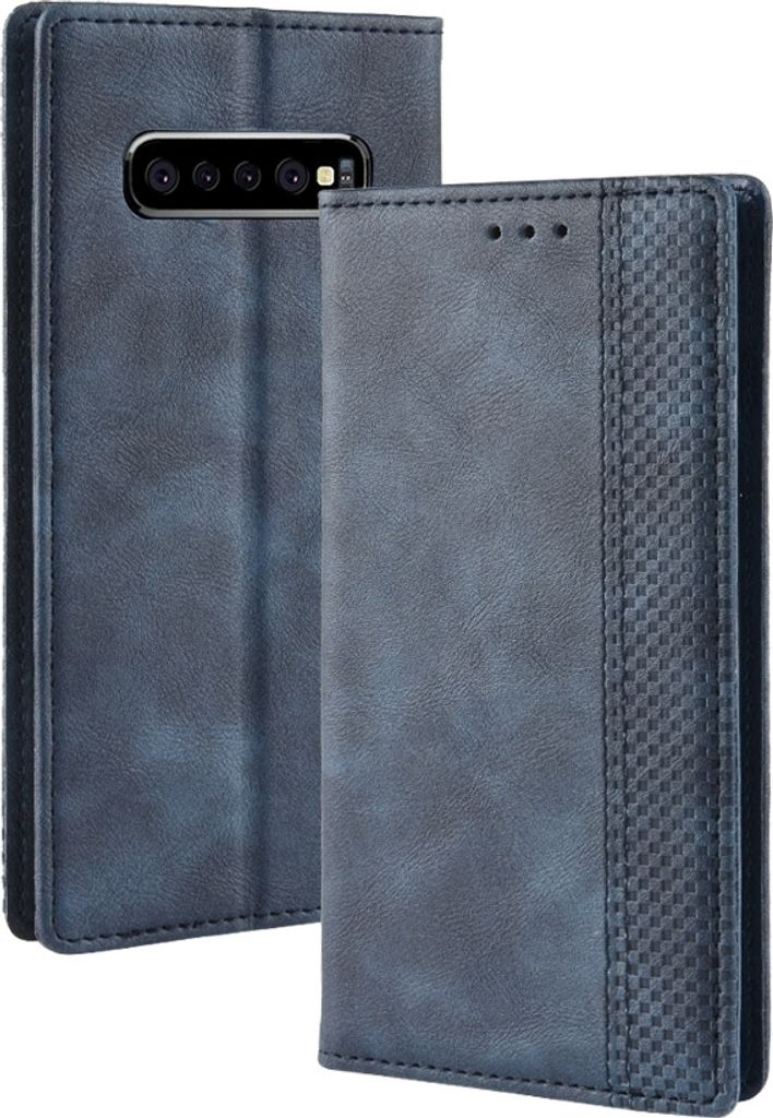 Mobigear Sensation Samsung Galaxy S10 Plus Hülle Klapphülle Geldbörse - Blau