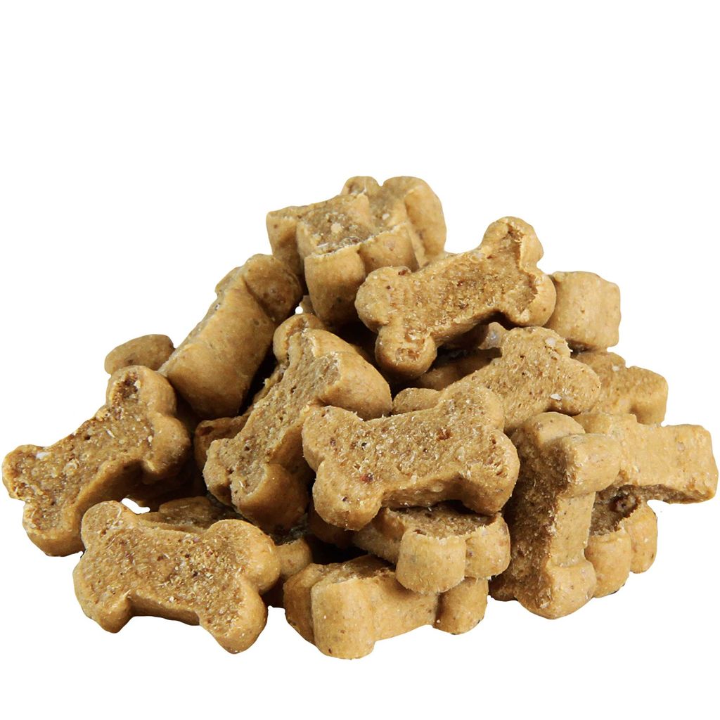 DOGREFORM Micro Knochen getreidefrei mit 50 % Putenmuskelfleisch Die kleinen Knöchelchen sind ideal als Trainingsbelohnung für empfindliche Hunde Hundekekse Schecker