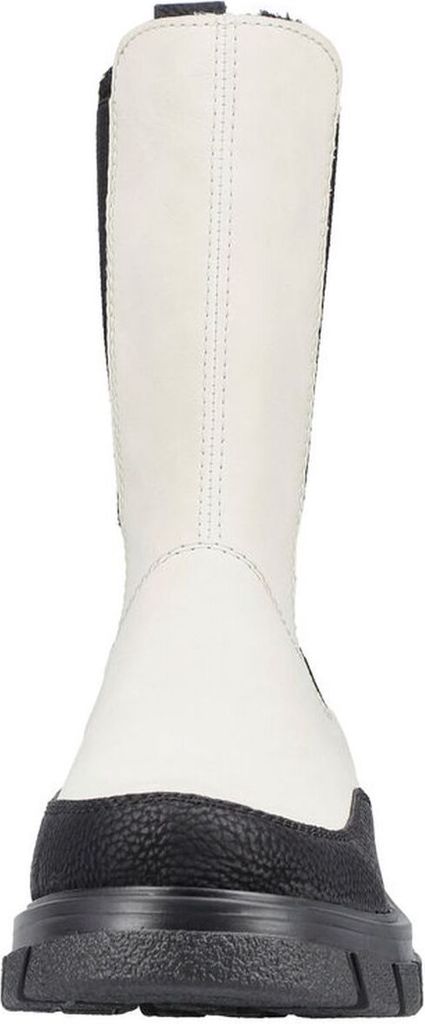 Rieker Damen Chelsea Boot Stiefelette trendy Color Blocking Profilsohle Z9170, Größe:39 EU, Farbe:Beige