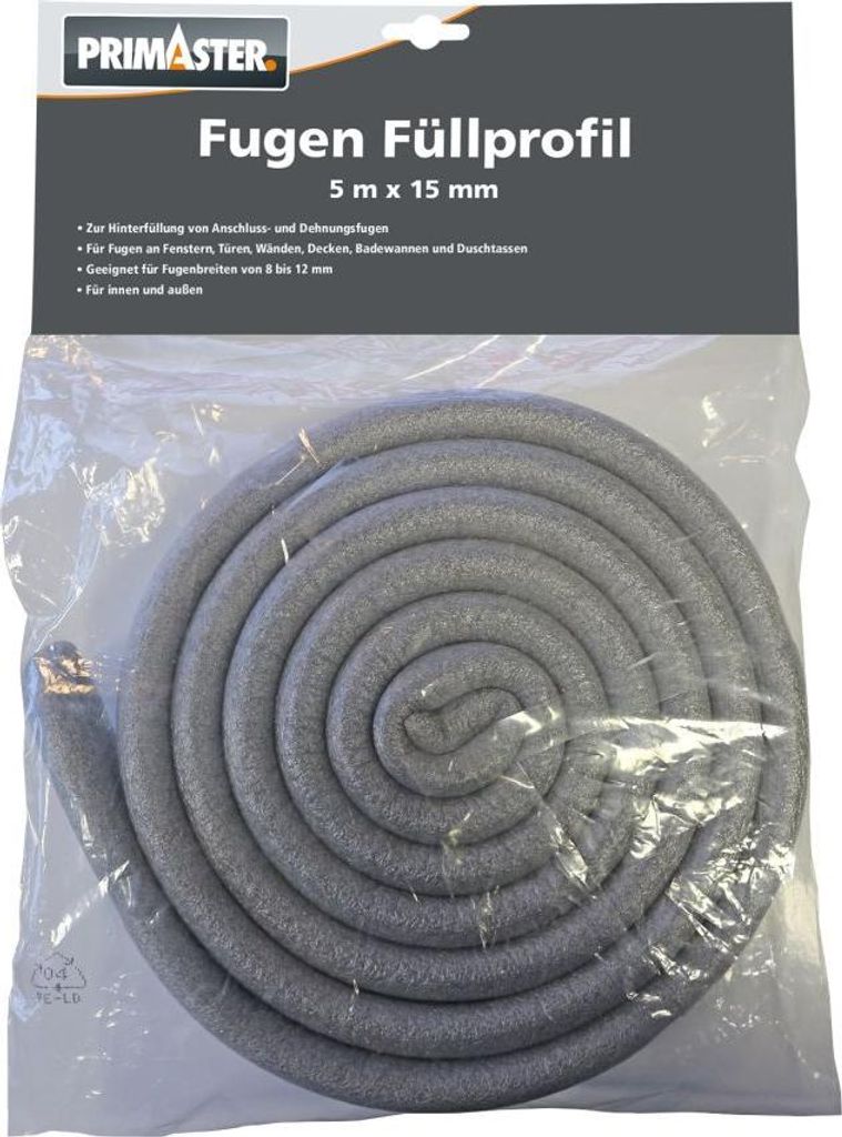 Primaster PE-Fugenfüllprofil 15 mm x 5 m