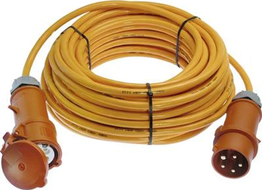 Rallonge électrique AS Schwabe 59629 orange 10m - Câble HO5VV-F 3G1,5