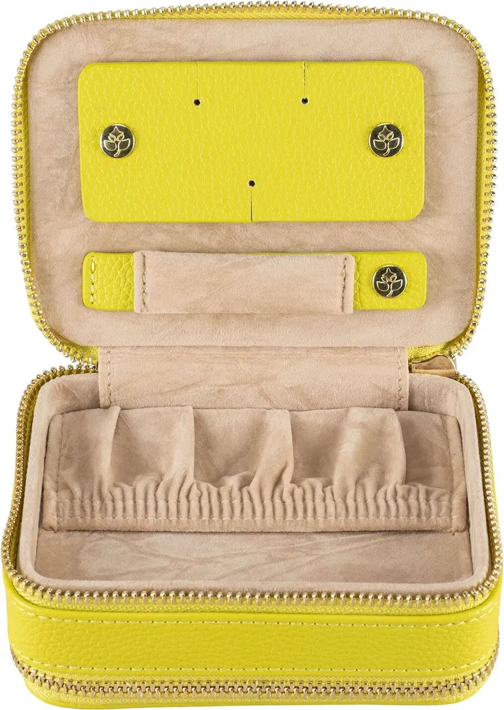 WINDROSE Aurora Boîte à Bijoux Lime Jaune Clair avec Serrure de Sécurité - 2
