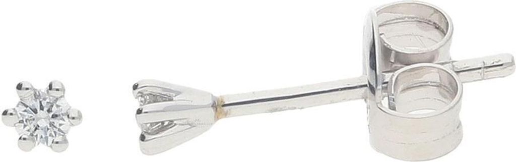 JuwelmaLux Ohrstecker 585 Weißgold mit Brillant JL10-06-2164