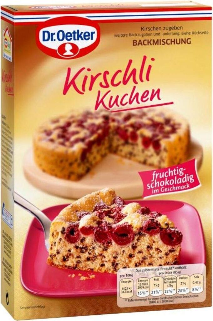 Dr Oetker - Miscela da forno - Torta Kirschli 435 g Immagine del prodotto 