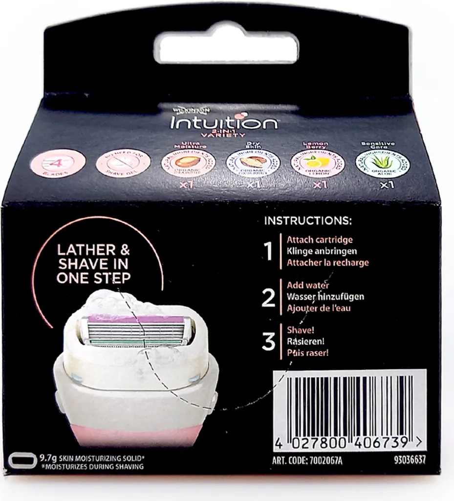Lames Wilkinson Intuition pour Rasage Sous la Douche - Pack de 40 Unités - 3