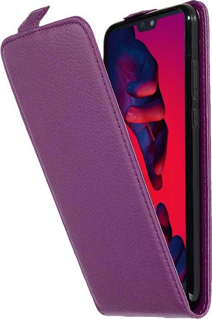 Cadorabo Schutzhülle für Huawei P20 PRO / P20 PLUS Hülle in Lila Flip Etui Handyhülle Case Cover Kunstleder