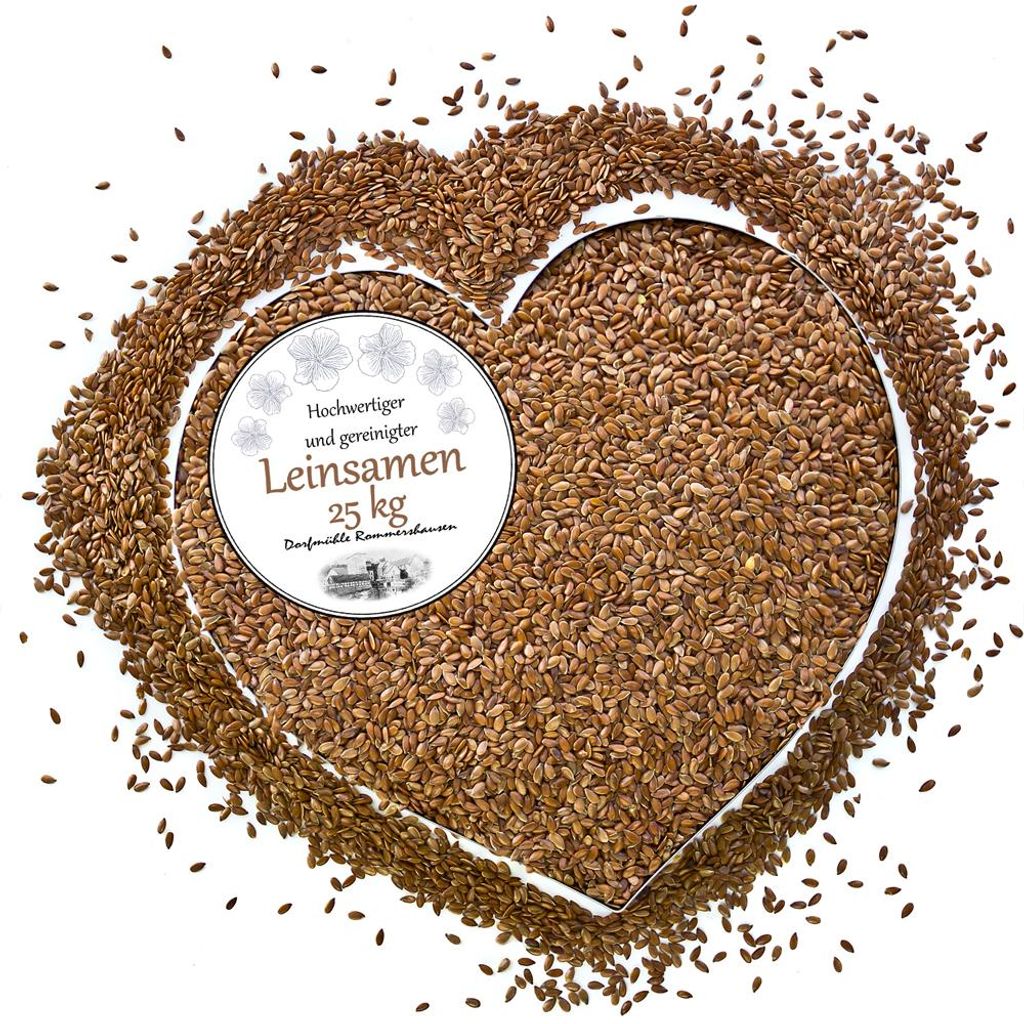 Grains entiers de graines de lin naturelles Coussins Image du produit 