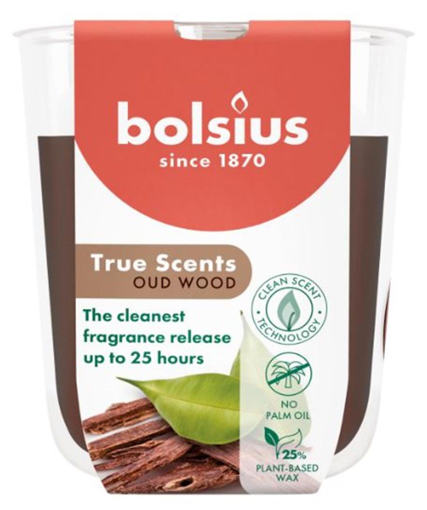 Vánoční svíčka ve skle TRUE SCENTS Agarové dřevo 125 g Obrázek produktu 