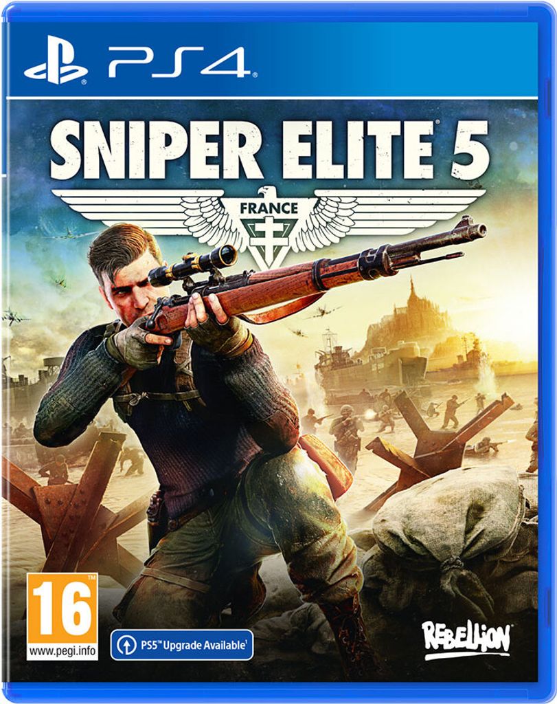 A video game cover showing a soldier aiming a rifle with a battlefield scene in the background.