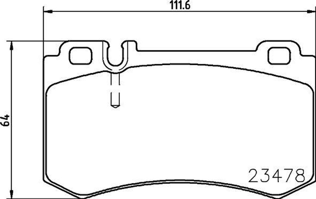 HELLA Bremsbeläge Satz Hinten Bremsklötze passend für MERCEDES-BENZ E-Klasse Limousine (W211) 8DB 355 010-291