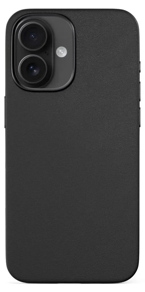 Epico Mag Étui en Cuir pour iPhone 16 Noir - Coque MagSafe élégante