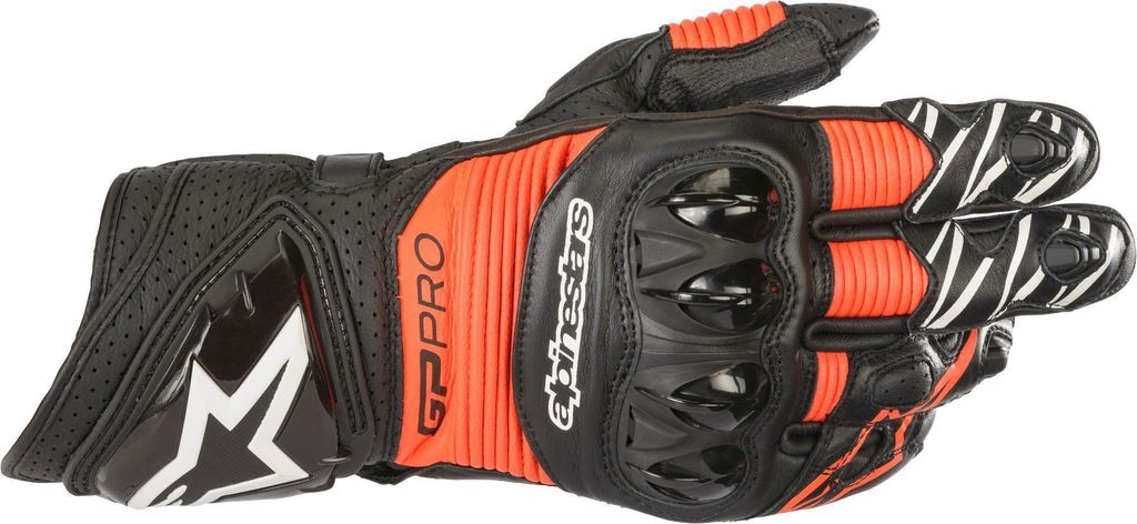 Alpinestars GP Pro R3 Gloves Black/Red Fluorescent 2XL Motorradhandschuhe