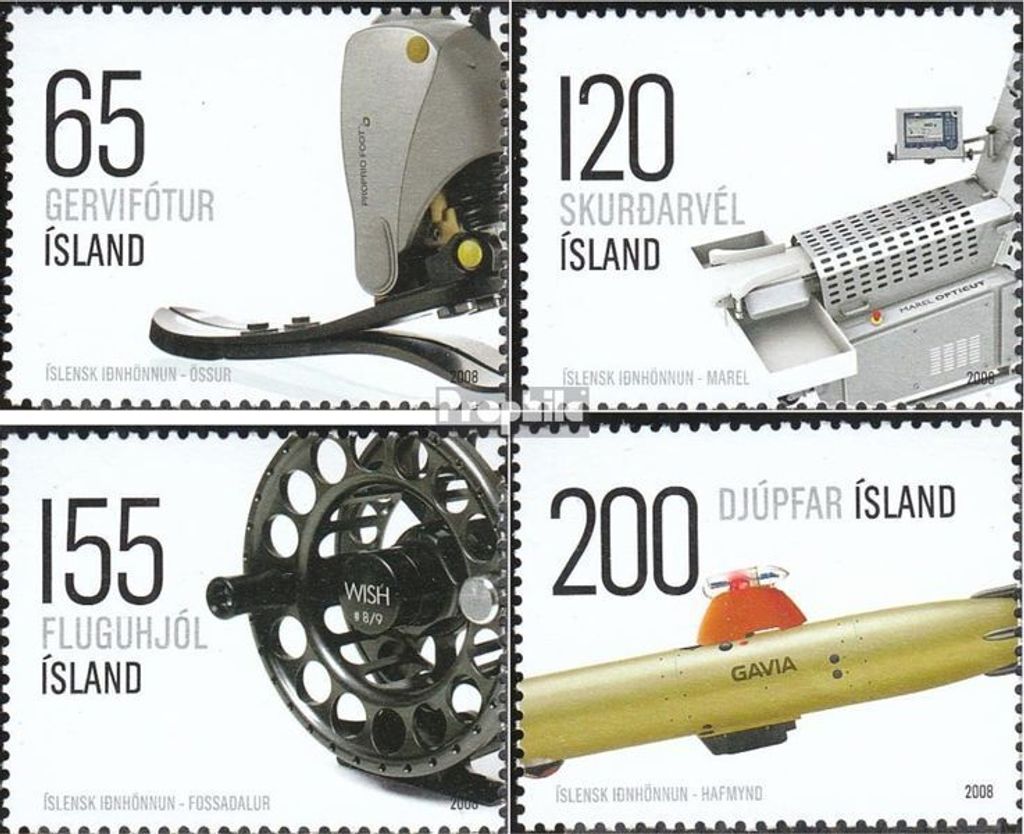 Briefmarken Island 2008 Mi 1199-1202 (kompl.Ausg.) postfrisch Design