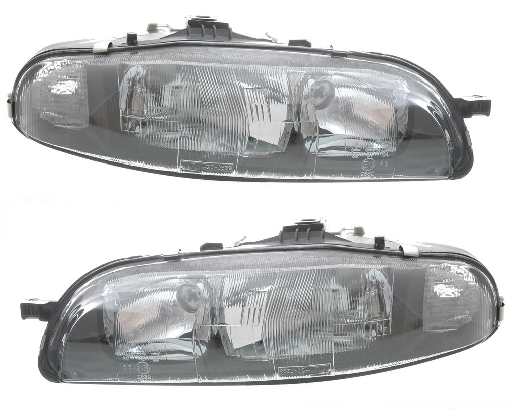 TYC Scheinwerfer Set für Fiat Bravo Brava 182 10/1995-10/2001 Schwarz H1 LWR