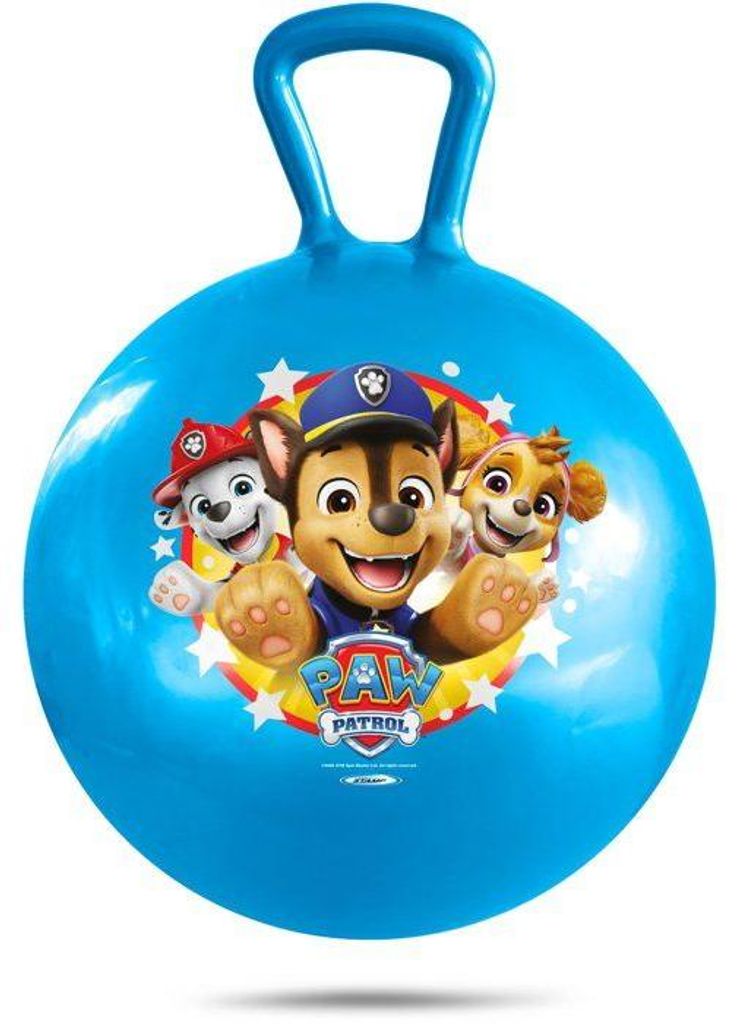 Hüpfball PAT'PATROUILLE, 45 cm, Blau, Mit Griff, Sicher & Stabil