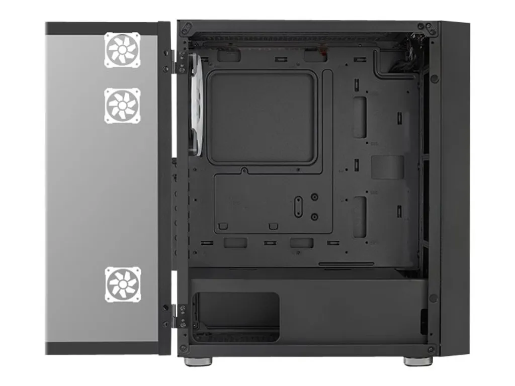 Case PC AeroCool Graphite Nero Vetro Temperato - Case Gaming ATX Pro - 5