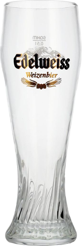 Edelweiß Weißbierglas 0,3l mit optimaler Form für Aroma und Produktbild 