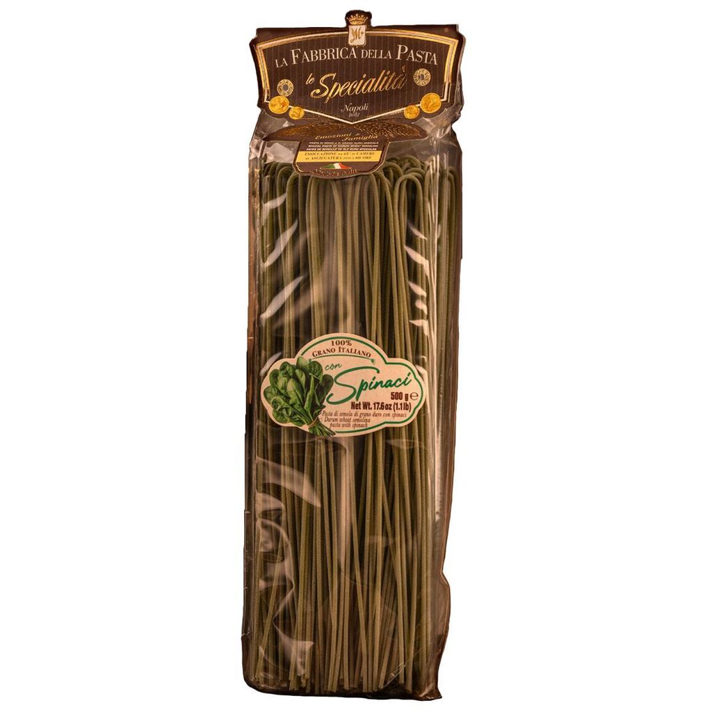 Pasta di Gragnano IGP / PGI Spaghetti mit Spinat - Lange Nudeln (417) | Pasta