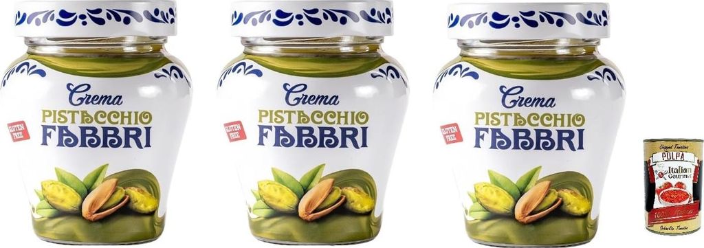 Fabbri Crema Pistacchio Pistaziencreme 3 x 230 g Glas für Produktbild 
