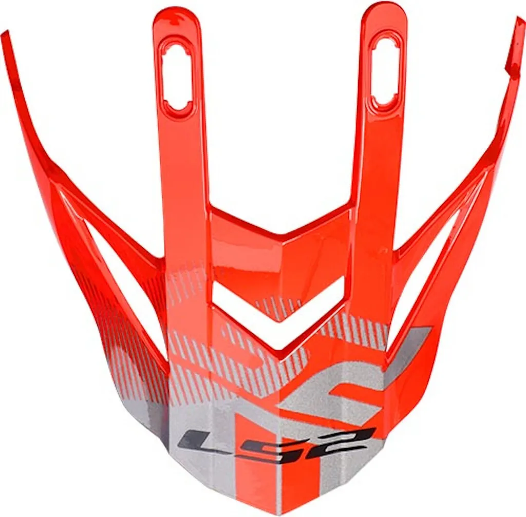 Casque Dual-Sport LS2 MX436 Pioneer Gris et Rouge pour Moto et Quad