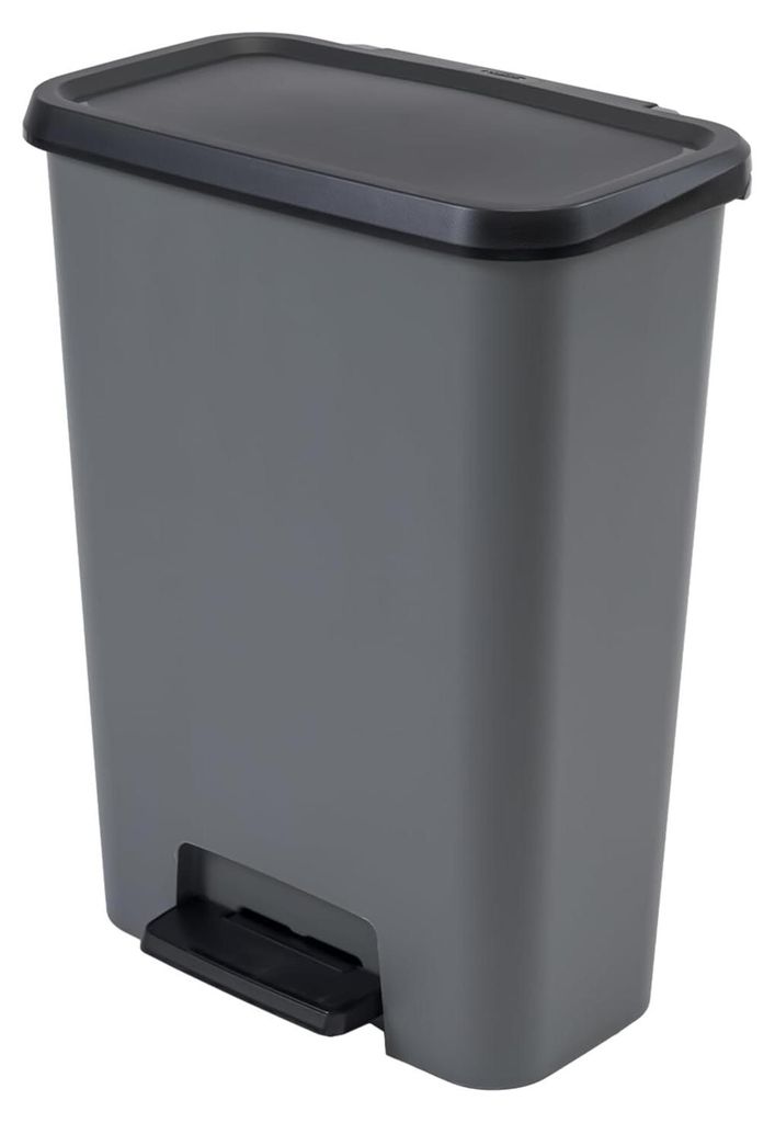 Odpadkový koš COMPATTA duo 23L+23L, šedý Obrázek produktu 