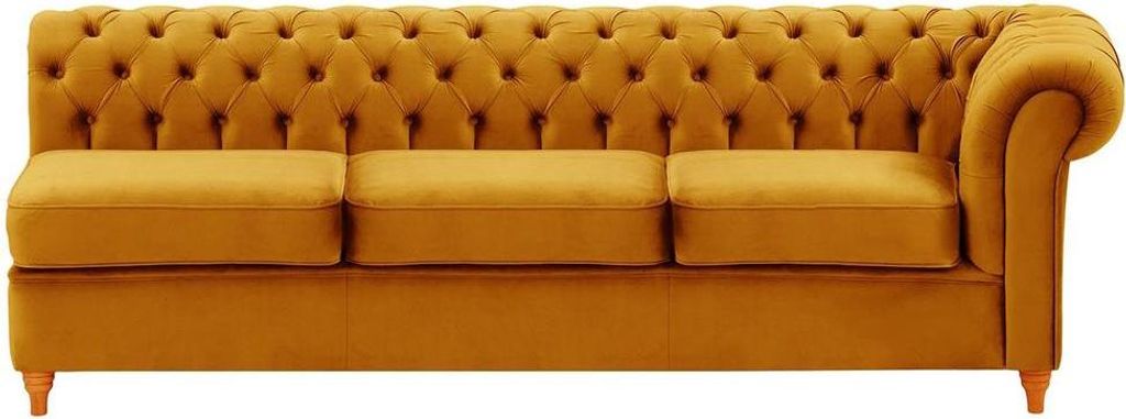 Chesterfield Modul - Dreisitziges Seitenelement, rechts (3R)-Velluto 8-aveo