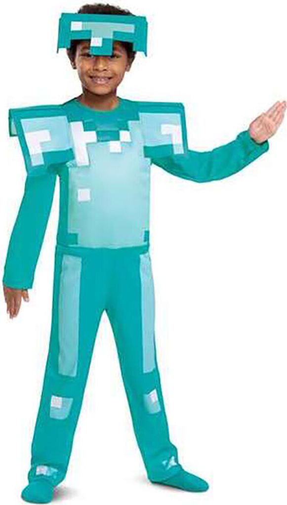 Minecraft - Diamantrüstung Kostüm für Kinder Kindergröße: Produktbild 6