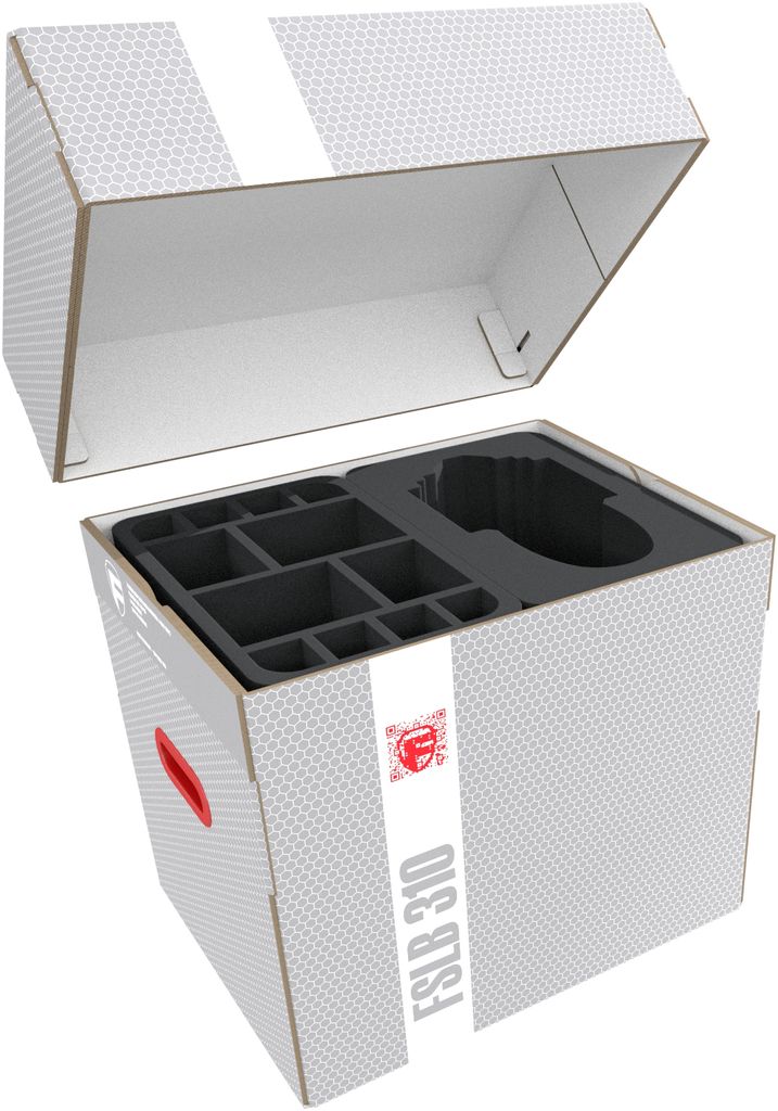 Lagerbox mit Schaumstoffeinlagen für Necrons-Miniaturen