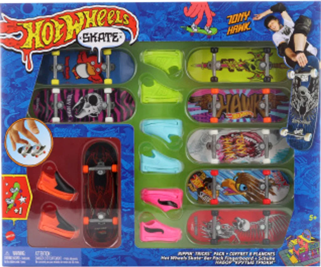 Hw Skates 8Pcs Fingerboard et mini chaussures de skate de table