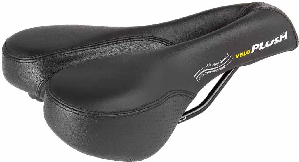 Selle Velo Plush Deep Channel Noire : Idéale pour le Velotaf et Ville