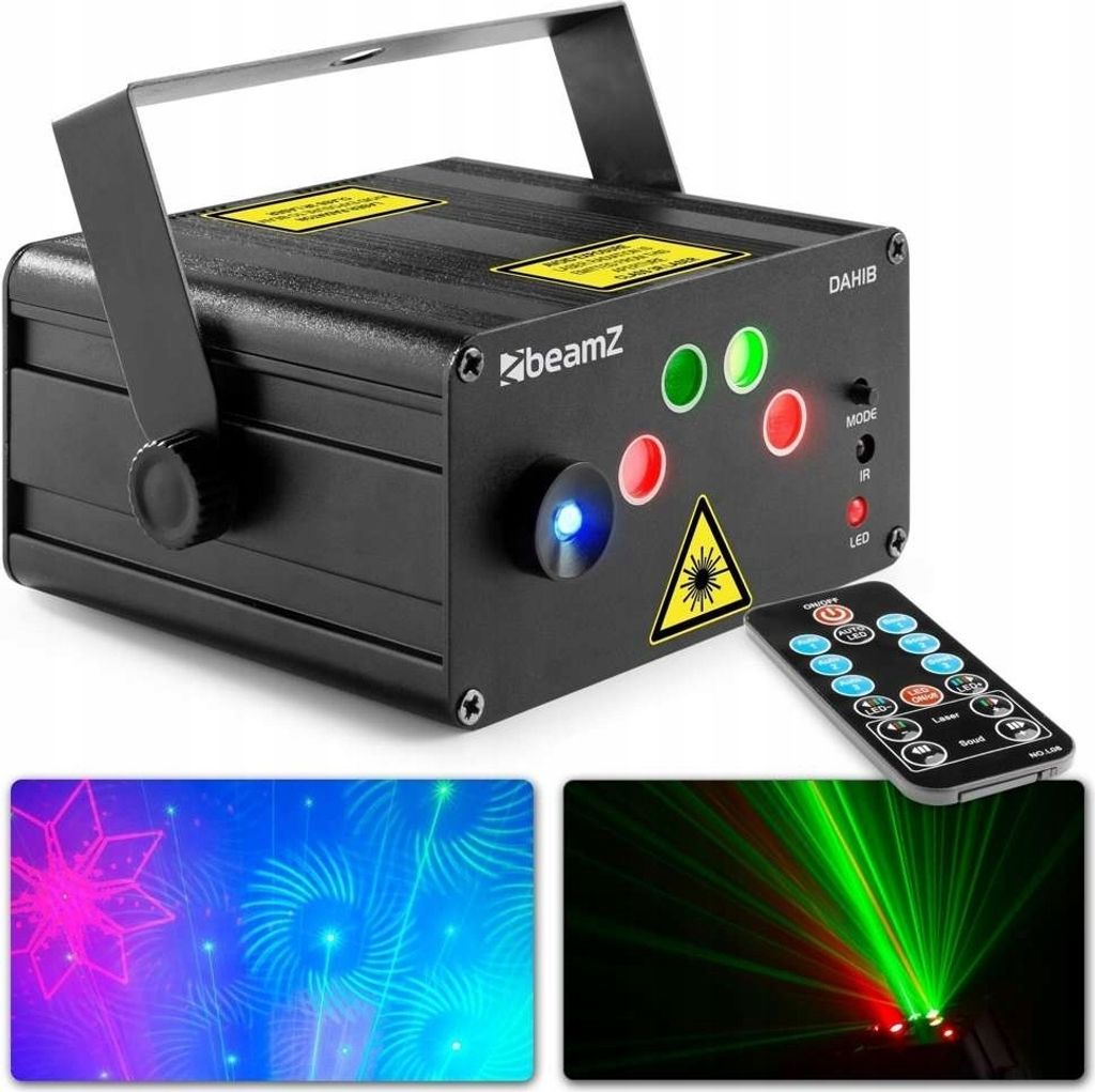 Super Party Projektor Laser Licht Show Beamz Led + Fernbedienung