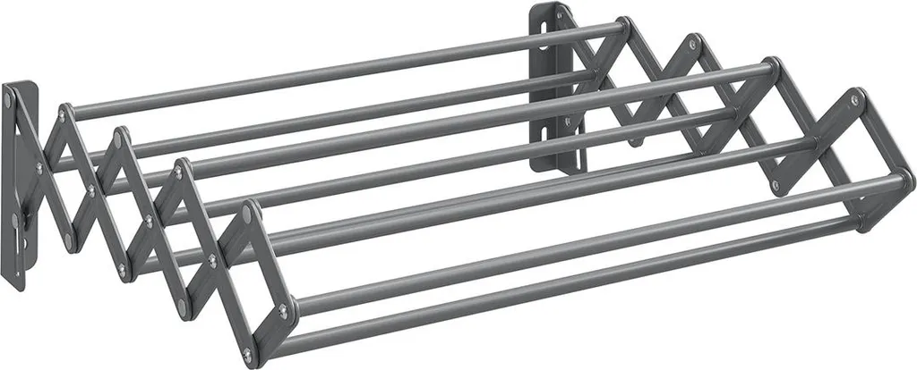 Séchoir à linge gris tourterelle extensible de 110cm à 180cm robuste