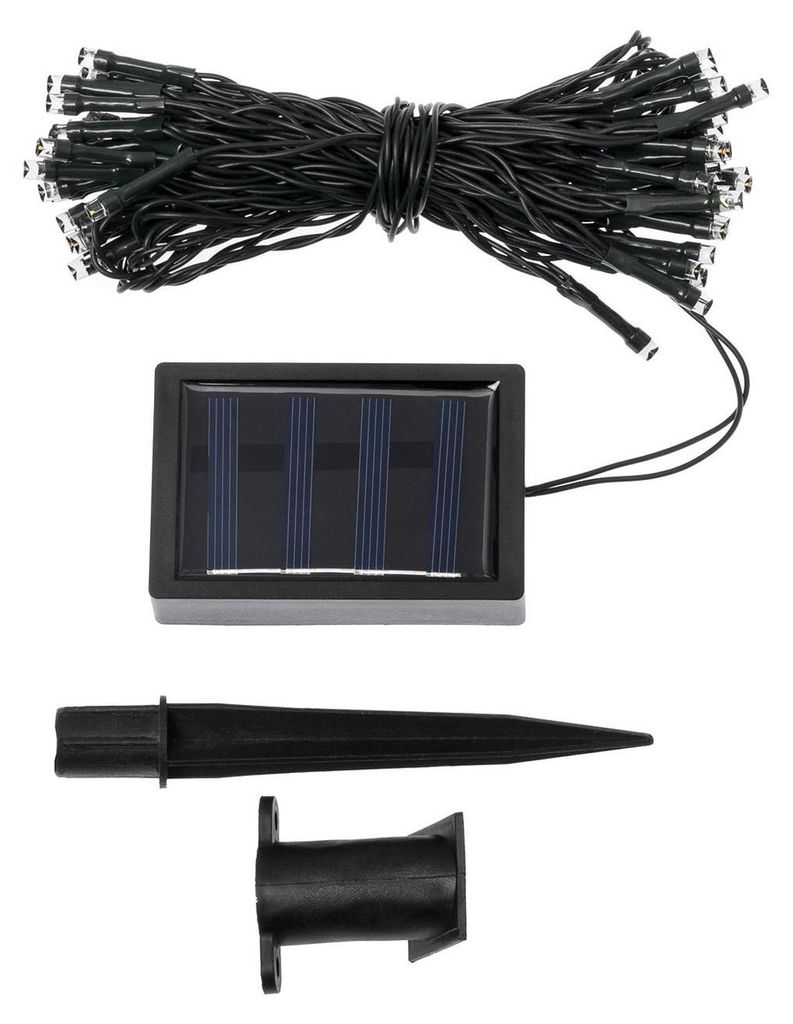 LED-Girlande Aussen Solar Lasan 5m 3000K Warmweiß