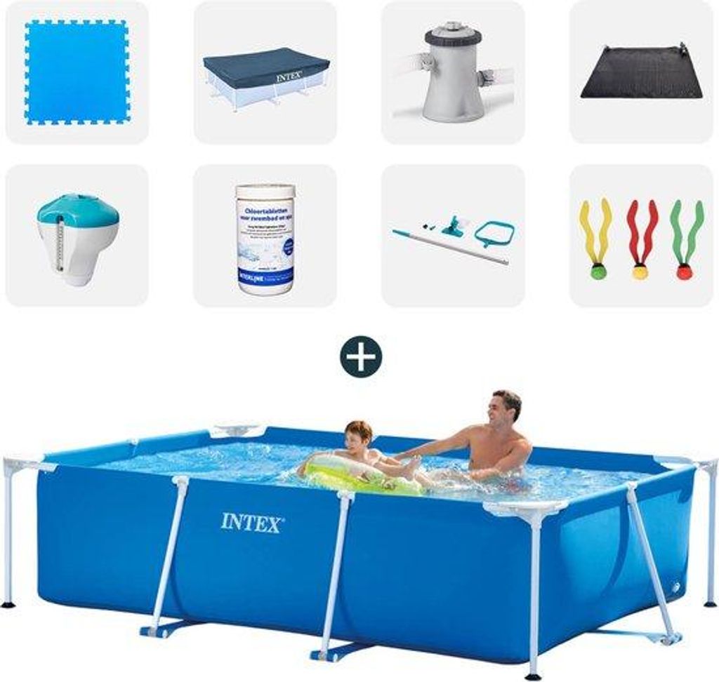 Bazén Intex – kompletní sada – 260 x 160 x 65 cm – včetně Obrázek produktu 