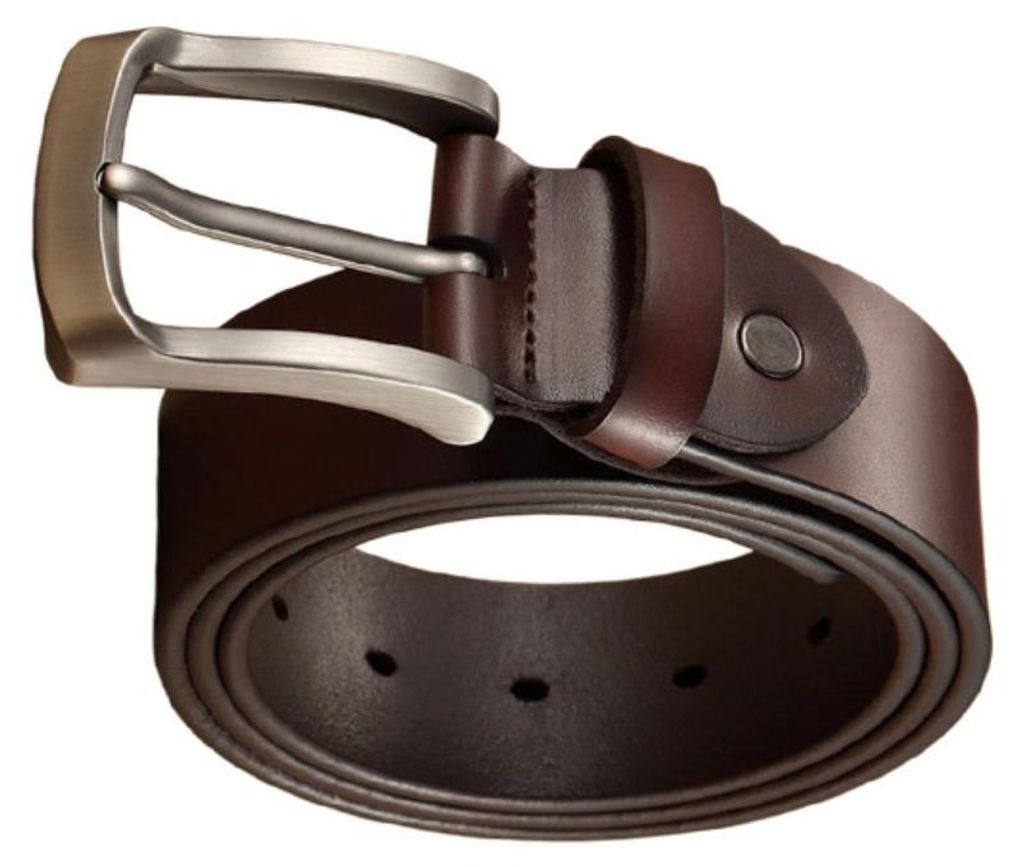 INF 130cm Spalt Rindsleder Gürtel 4cm Dornschließe für sicheren Sitz Kaffee
