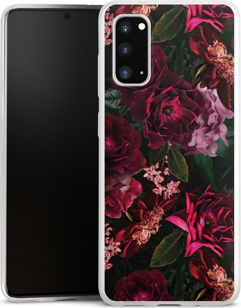 DeinDesign Slim Hülle für Samsung Galaxy S20 Silikon Case Ultra Dünn Handyhülle Blumen Blüte Rose