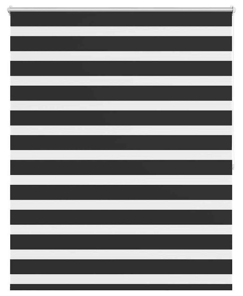 vidaXL Zebra-Rollo 140,9 x 175 cm, Stoffbreite 136,7 cm, schwarz