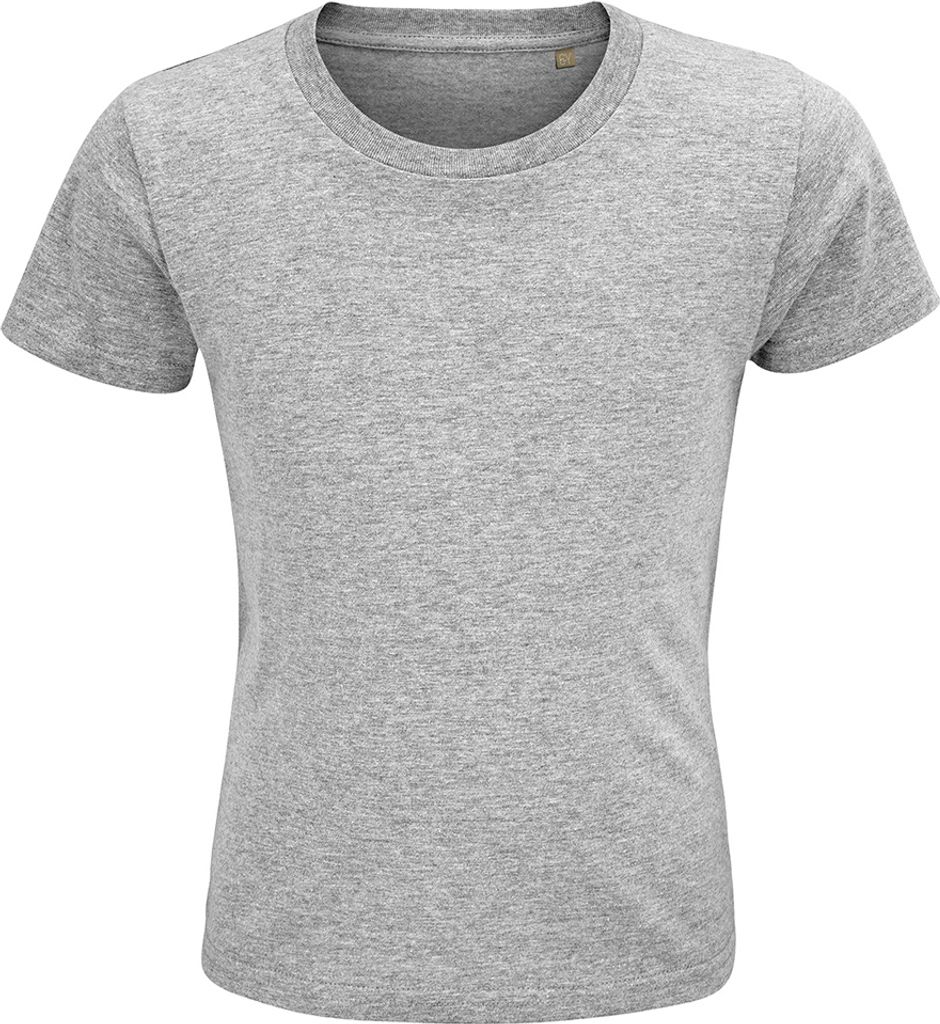 SOLS - "Crusader" T-Shirt Baumwolle aus biologischem Anbau für Kinder PC4876 (140) (Grau)