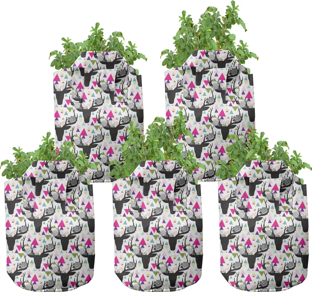 Dites adieu au pourrissement des racines - 5 Pots en Tissu 5 Gallons Cerf