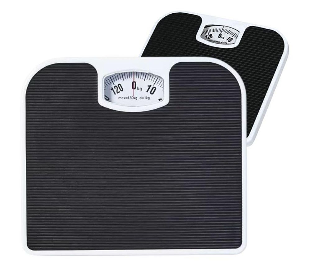 Mechanická osobná váha, analógová, 130 kg, čierna Obrázok produktu 