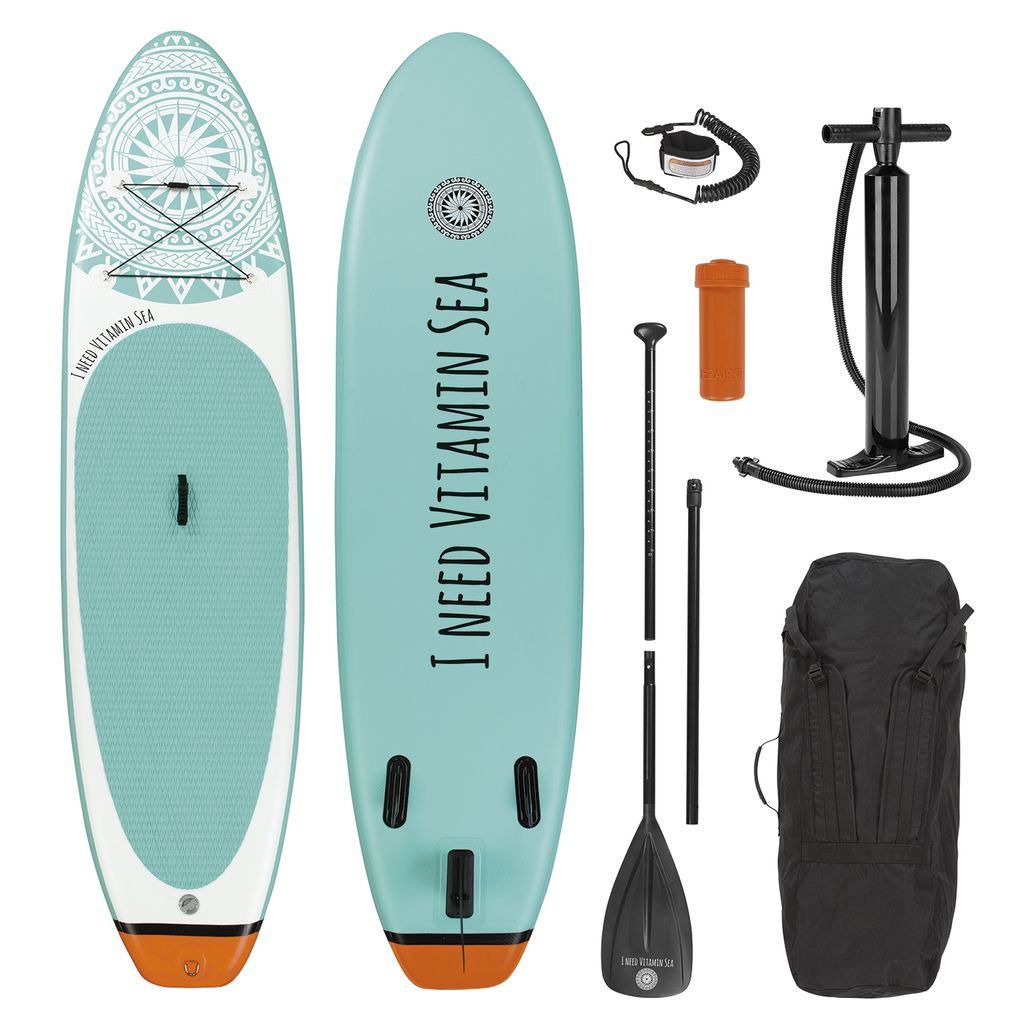 305cm Stand Up Paddle Board Aufblasbares SUP Board Wassersport mit Paddel Pumpe 