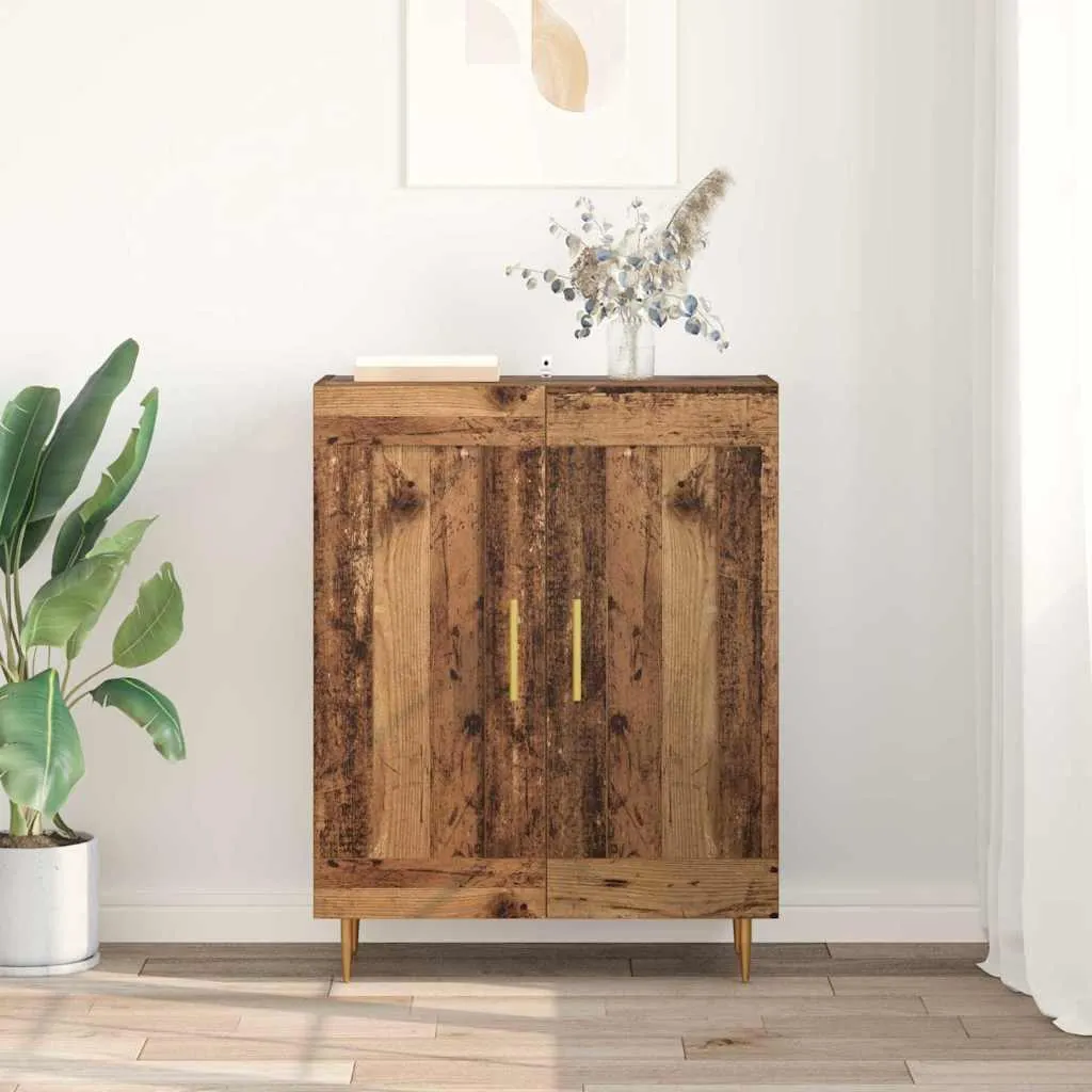 Mobile Buffet Eco-Friendly Legno di Recupero 70cm | Arredo Sostenibile - 4