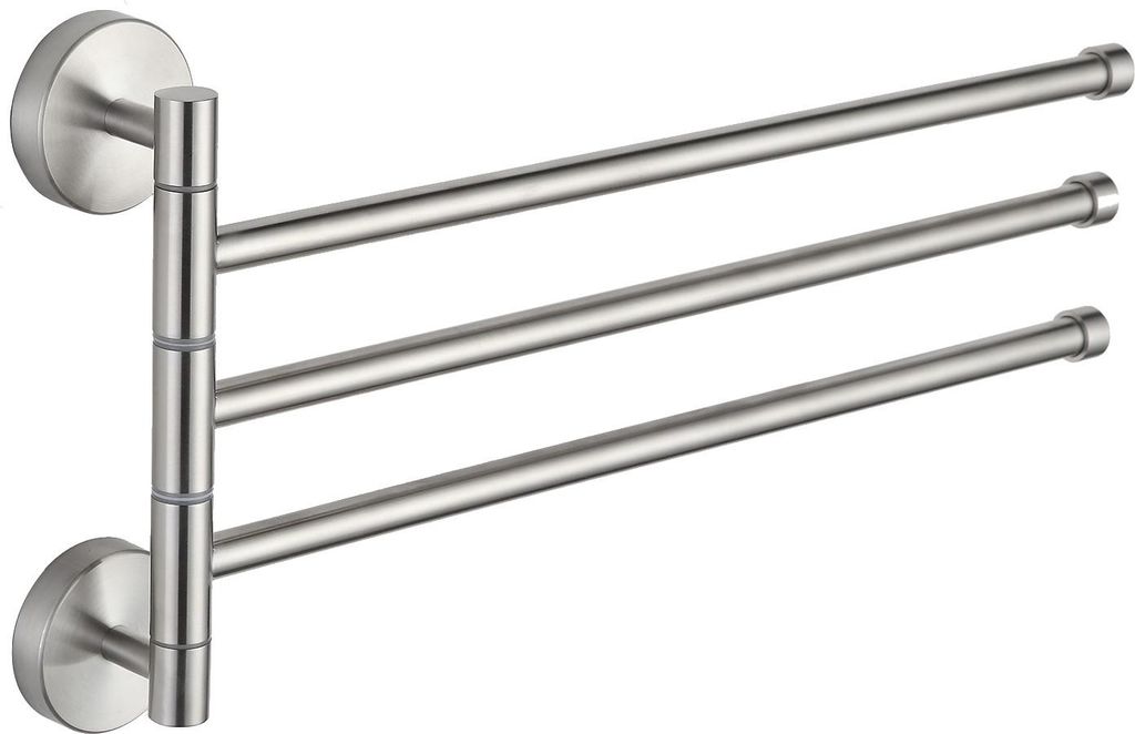 Mexen dreifach schwenkbarer Handtuchhalter, Chrom - Produktbild 