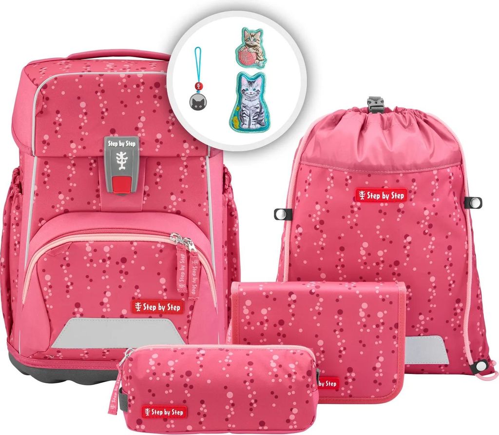 Sada tašiek Step by Step BASIS "Pink Bubbles", 4 kusy Obrázok produktu 