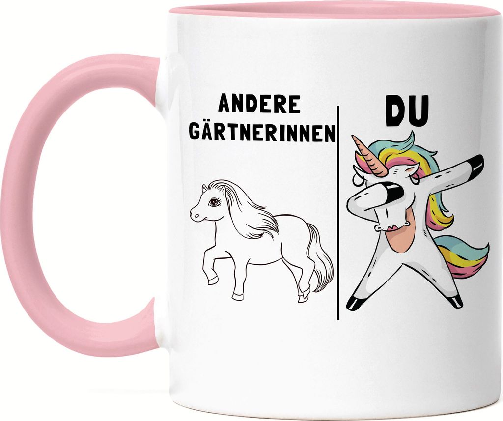 Andere Gärtnerinnen Du Tasse Rosa Pferd Einhorn Humor Lustig Unicorn Geschenk Apotheke