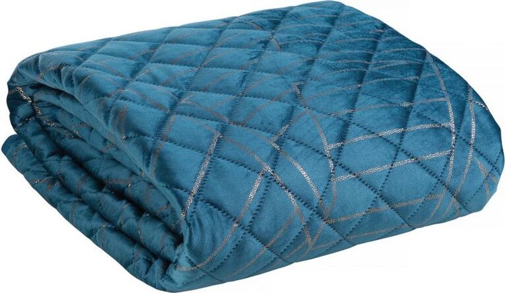 Limited Collection MUSA2 Decke Tagesdecke 170x210 cm cm dunkelblau marinegold