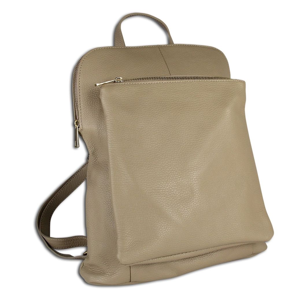 Toscanto Backpacks Cityrucksack taupe, beige Leder OTT610RI