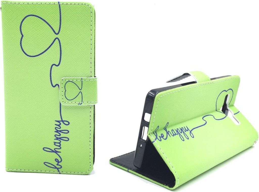 Handyhülle Tasche für Handy Samsung Galaxy A5 Be Happy Grün
